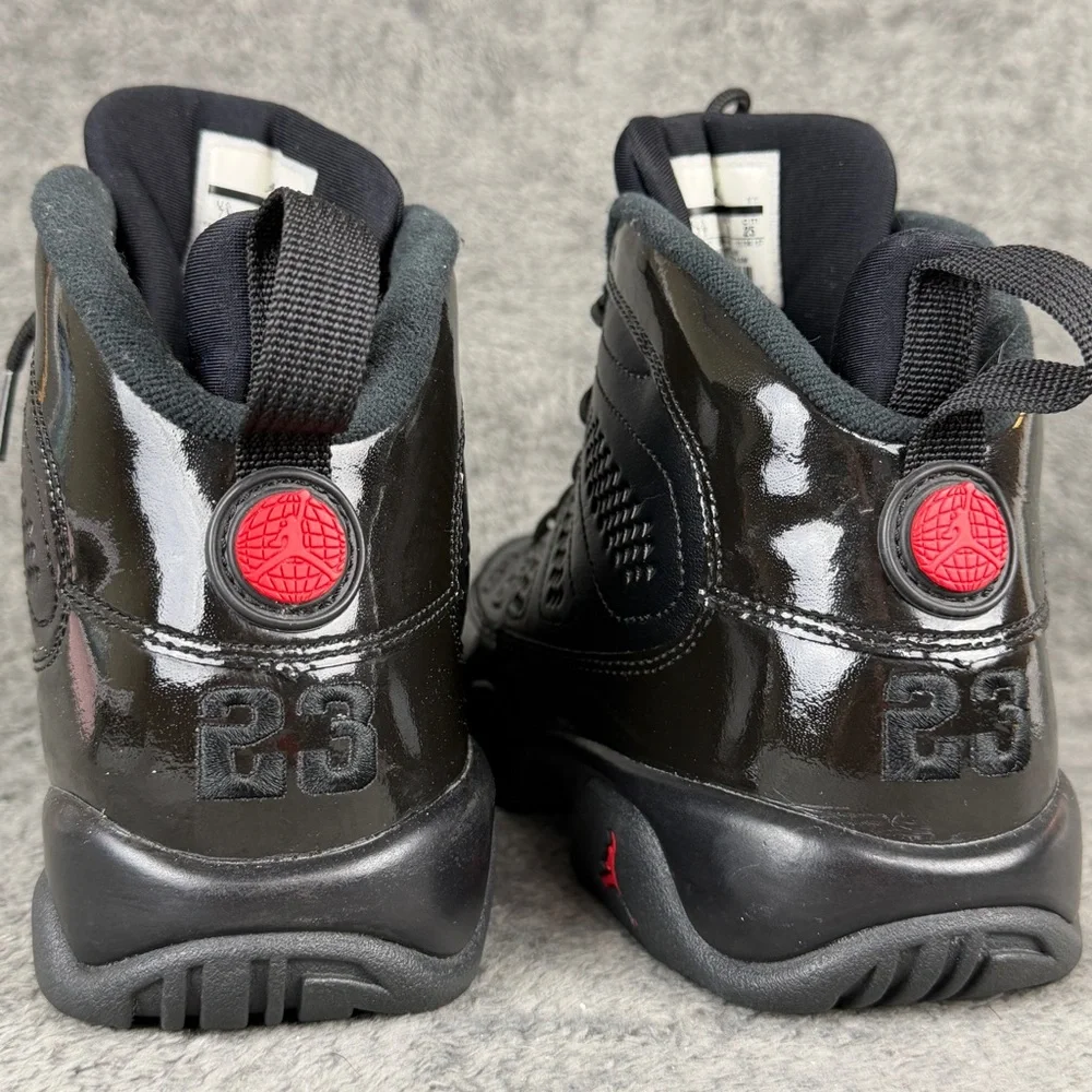 Air Jordan Retro 9 Bred Size 7Y Black/University Red - Picture 8 of 9